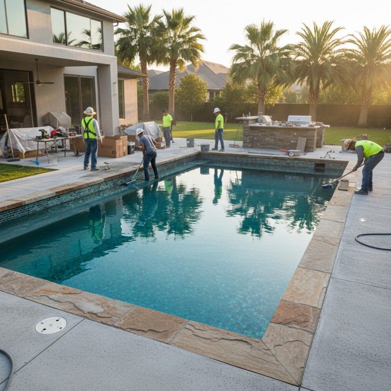 Pool Area Leveling